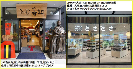 「高知県アンテナショップ」にて北川村青ゆずこしょう＜実生＞販売開始。